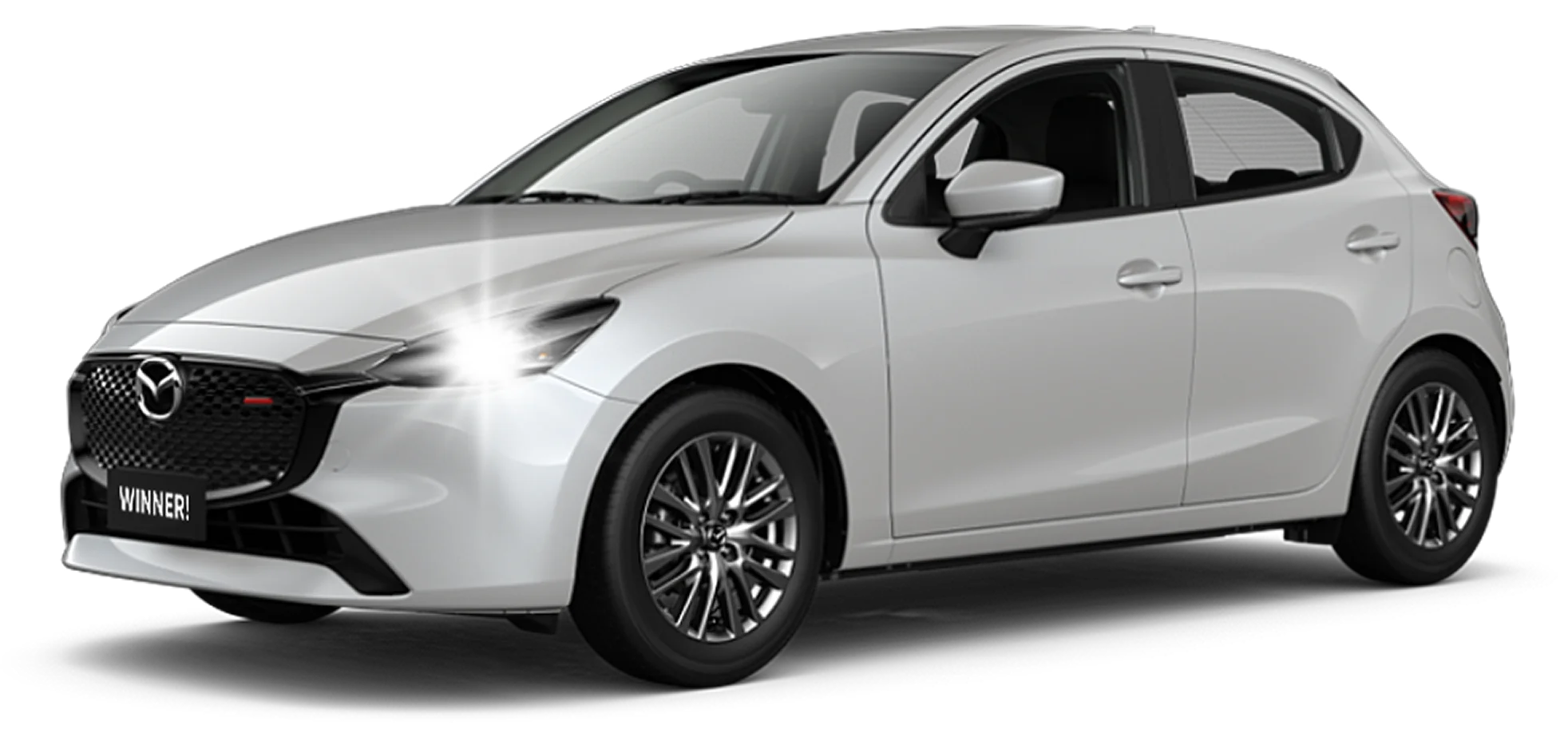 Mazda 2 with red bow - WINNER!