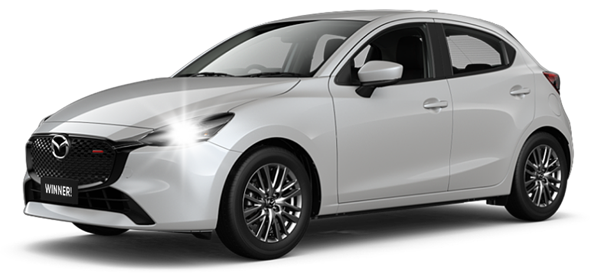 Mazda 2 with red bow - WINNER!